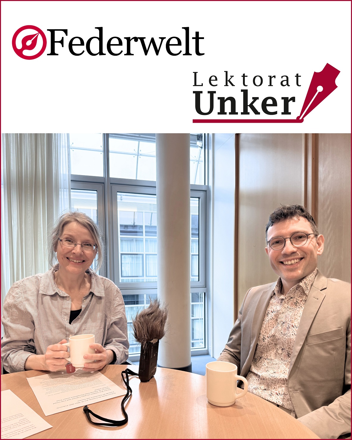 Anke Gasch interviewt Evgenij Unker.